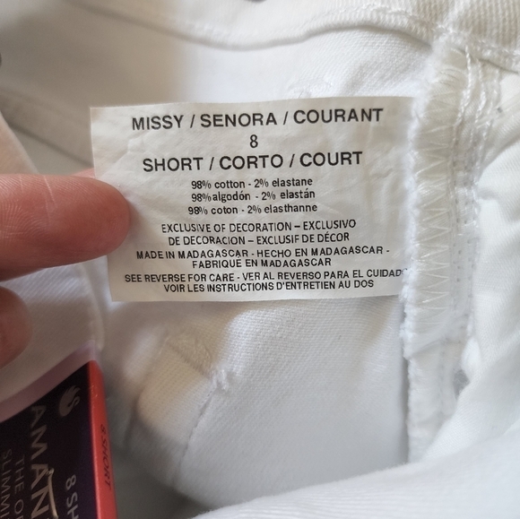 Gloria Vanderbilt The Original Slimming Jean, Classic Rise Tapered Leg size 8 - Picture 6 of 6